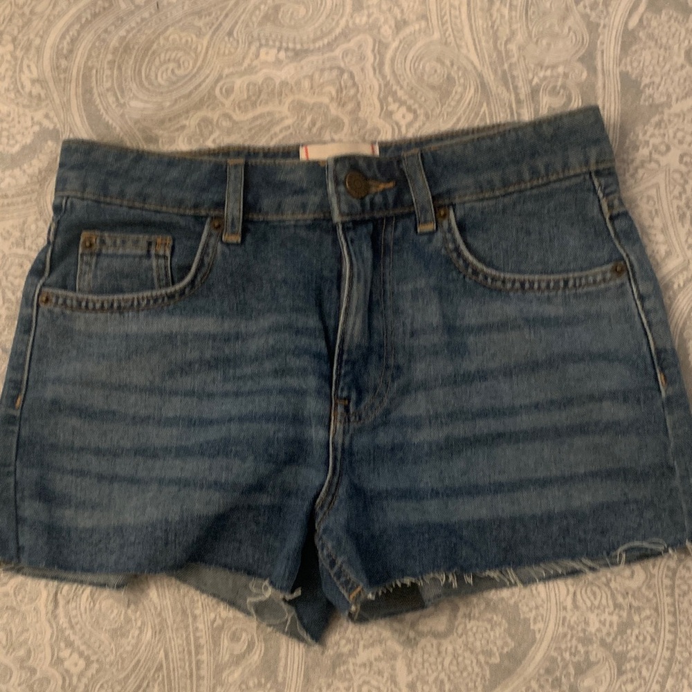 BDG Distressed Blue Denim Shorts